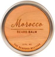 🧔 morocco beard balm by the bearded bastard: enhance your beard's attractiveness & health with all-natural mens beard balm, essential oils, and hydration - 2oz logo