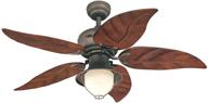 🏞️ westinghouse lighting 7236200 oasis indoor ceiling fan with light, 48", oil rubbed bronze логотип