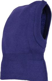 img 1 attached to N'Ice Caps Soft Sherpa Lined Knitted Balaclava Headwear for Kids