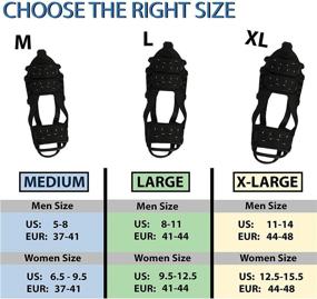 img 1 attached to ⛏️ Limm Ice Traction Cleats Large – Lightweight Snow and Ice Walking Cleats – Anti-Slip Shoe Grips Effortlessly Over Footwear – Portable Ice Grippers for Shoes and Boots