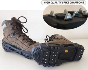 img 3 attached to ⛏️ Limm Ice Traction Cleats Large – Lightweight Snow and Ice Walking Cleats – Anti-Slip Shoe Grips Effortlessly Over Footwear – Portable Ice Grippers for Shoes and Boots