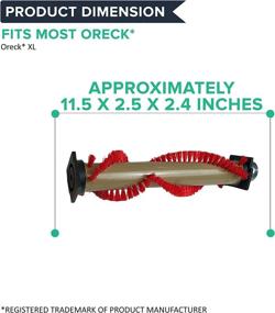 img 1 attached to 🧹 Think Crucial Replacement Roller Brush &amp; Belts for Oreck XL - Part # 030-0604, XL010-0604, 016-1152 &amp; 7520201