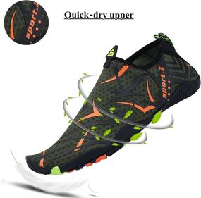 img 3 attached to Quick Dry Barefoot Water Sports Shoes by WXDZ