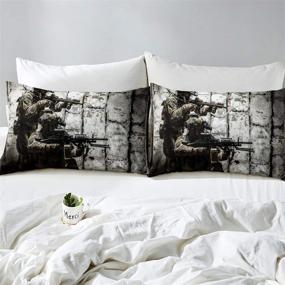 img 2 attached to Comforter Military Bedspread Camouflage Decoration Kids' Home Store