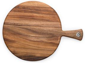 img 4 attached to 🔪 Ironwood Gourmet Provencale Paddle Round Review: Acacia Wood, 0.5 x 12 x 16 inches