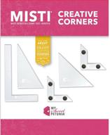 🖌️ creative corners: precision stamping positioning pieces- 5pc set w/ 2 magnetic l-shaped pieces | from the designers of misti stamping tools & cut-align rulers logo