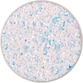 img 3 attached to ✨ Sparkle Snow White PopSockets PopGrip: Stunning Swappable Grip for Phones & Tablets