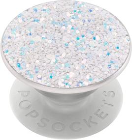 img 4 attached to ✨ Sparkle Snow White PopSockets PopGrip: Stunning Swappable Grip for Phones & Tablets