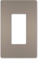 🔳 upgrade your style with legrand radiant screwless wall plates for decorator rocker outlets in brushed nickel - 1-gang, rwp26nicc6 logo