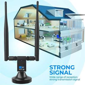 img 1 attached to High-speed USB WiFi Adapter: Long Range, Stable Signal, 1200Mbps, Dual Antenna, USB 3.0, 2.4G/5G, 802.11ac, for Windows, Mac, Linux