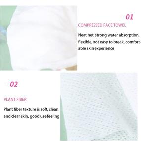img 3 attached to 🧳 Portable Disposable Compressed Towels - Compressed Cotton Coin Tissue Towel for Travel, Camping, Hiking, Sports, Beauty Salon, Home Hand Wipes, 20PCS (9.5in×11.8in)