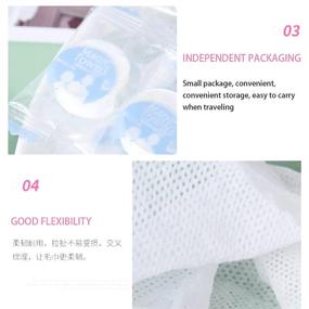 img 2 attached to 🧳 Portable Disposable Compressed Towels - Compressed Cotton Coin Tissue Towel for Travel, Camping, Hiking, Sports, Beauty Salon, Home Hand Wipes, 20PCS (9.5in×11.8in)