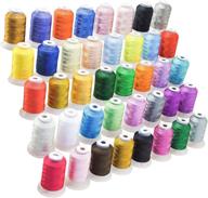 🧵 high-quality 40 colors polyester embroidery thread 550 yard for brother babylock janome singer pfaff husqvarna machines logo