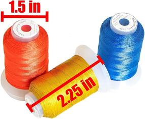 img 1 attached to 🧵 High-quality 40 Colors Polyester Embroidery Thread 550 Yard for Brother Babylock Janome Singer Pfaff Husqvarna Machines