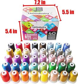 img 2 attached to 🧵 High-quality 40 Colors Polyester Embroidery Thread 550 Yard for Brother Babylock Janome Singer Pfaff Husqvarna Machines