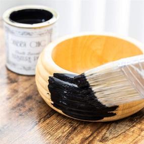 img 2 attached to Shabby Chic Chalked Furniture Paint: Black Liquorice - Luxurious Chalk Finish for Home Decor, DIY Projects, Wood Furniture - 8.5oz - Rustic Matte Interior Paint