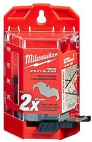 img 3 attached to MILWAUKEE 48-22-1952: Premium 50-Piece Hook Utility Knife Blades for Unmatched Performance