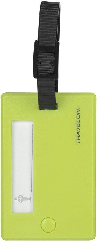 travelon set luggage tags swivel lime 로고