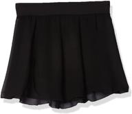 👗 capezio tactel collection girls' pull-on skirt logo