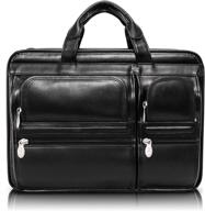 mckleinusa hubbard15 6 leather double compartments logo