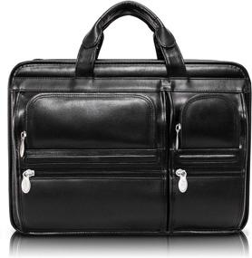 img 4 attached to McKleinUSA HUBBARD15 6 Leather Double Compartments