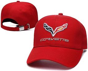 img 2 attached to 🧢 Wesport Yoursport Baseball Cap, Unisex Adjustable Hat Travel Cap for Men and Women - Fits Corvette Accessories (Vibrant Red), 8