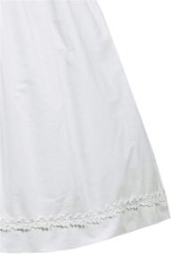 img 2 attached to Swea Pea & Lilli White First Communion Dresses with Sleeves for Girls 7-16 - Doll Dress Included - Premium 100% Cotton Fabric