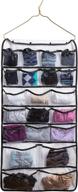 👗 maximize closet space with qrandy's 42 pocket dual-sided hanging jewelry and accessories organizer logo