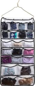 img 4 attached to 👗 Maximize Closet Space with Qrandy's 42 Pocket Dual-Sided Hanging Jewelry and Accessories Organizer