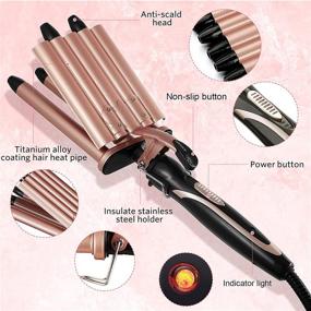 img 3 attached to Crimper Curling Ceramic Tourmaline Voltage Hair Care