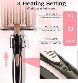 img 1 attached to Crimper Curling Ceramic Tourmaline Voltage Hair Care