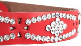 img 1 attached to 💎 Western Women's Belt Accessories: Fashionable Studded Crystal Rhinestones