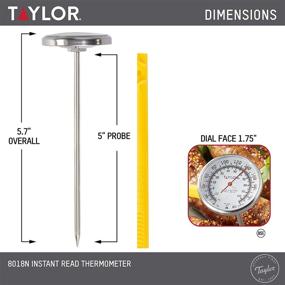 img 3 attached to 🌡️ Taylor Precision Products Anti-Microbial Instant Read Meat Thermometer: Grill, BBQ, and Kitchen Essential with Recalibration Tool and Pocket Sleeve Clip