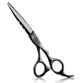 img 1 attached to 🔪 Professional Hair Scissors Cutting Kit - Straight & Thinning Scissors, Comb and Carry Pouch - 100% Stainless Steel for Barbers and Hair Stylists