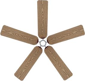 img 1 attached to 🔨 Enhance Your Ceiling Fan with Fan Blade Designs Wood Ceiling Fan Blade Covers