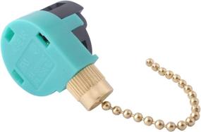 img 4 attached to 🔧 ZE-268S6 3-Speed 4-Wire Ceiling Fan Switch with Pull Chain Control - Perfect for Zing Ear Ceiling Fans, Appliances, Wall Lamps, and Cabinet Lights