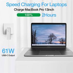 img 3 attached to 🔌 High-Quality Replacement Mac Book Pro Charger with 61W Power Adapter and 6.6ft USB C Cable - Compatible with MacBook Pro 15, 13 inches & MacBook Air 13 inches 2020/2019/2018