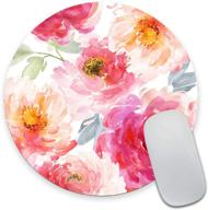 watercolor waterproof circular non slip mousepads logo