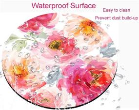 img 2 attached to Watercolor Waterproof Circular Non Slip MousePads