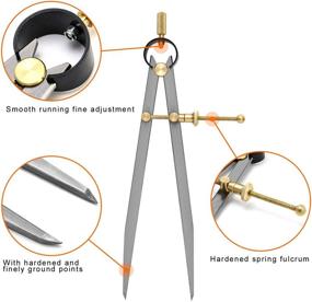 img 1 attached to 🔍 Enhance Accuracy with QWORK Precision Dividers Calipers Geometry: The Ultimate Tool for Precise Measurements