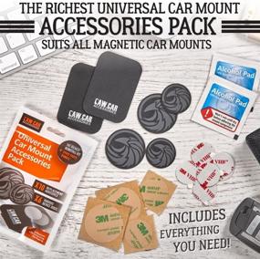 img 3 attached to 🚗 The Ultimate Magnetic Car Mount Upgrade - PopSocket Compatible Metal Phone Plates (Discs) with 3M Adhesive Stickers in Innovative Adhesives Life Extending Packaging