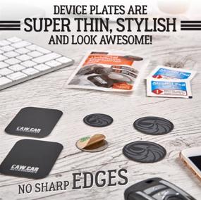 img 1 attached to 🚗 The Ultimate Magnetic Car Mount Upgrade - PopSocket Compatible Metal Phone Plates (Discs) with 3M Adhesive Stickers in Innovative Adhesives Life Extending Packaging