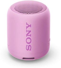 img 2 attached to 🔊 Sony Фиолетовая водонепроницаемая беспроводная колонка: компактная, портативная и с дополнительным усилением BASS.