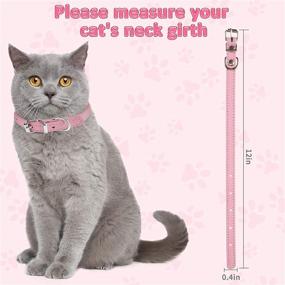 img 2 attached to 16-Pack of Adjustable PU Cat Collars - Colorful Small Pet Collars for Cats and Puppies with 16 Colors, Ideal for Identification, 6-9 Inch Size