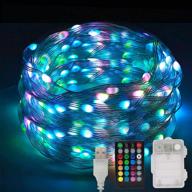 🌈 babekin rope lights: 16 color changing remote control string light - versatile indoor/outdoor decoration for christmas, weddings, and parties - waterproof and conveniently usb/battery powered - 16.4 ft логотип