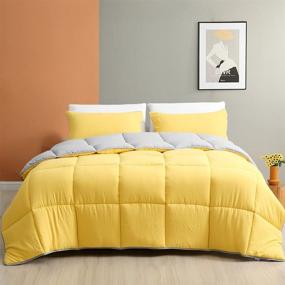 img 4 attached to DWR Season Reversible Alternative Comforter Bedding