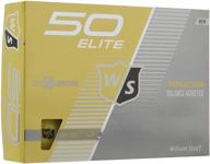 🏌️ enhance your golf game with the wilson staff fifty elite yellow golf ball logo