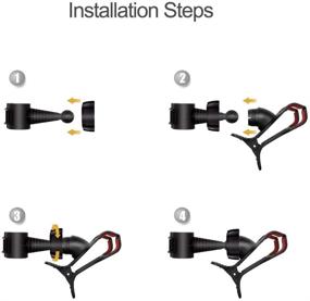 img 1 attached to 🏌️ ZOEA Golf Swing Training Tool: Cell Phone Clip Holder for Quick & Easy Set Up with Clubs, Flag Stick or Alignment Sticks