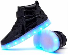 img 3 attached to Sufuinu Charging Sneakers Breathable Performance Black Boys' Shoes in Sneakers