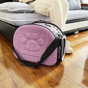 img 2 attached to Airline Approved Pet Carrier - Soft Sided 🐾 Travel Bag for Cats & Small Dogs by PetLike